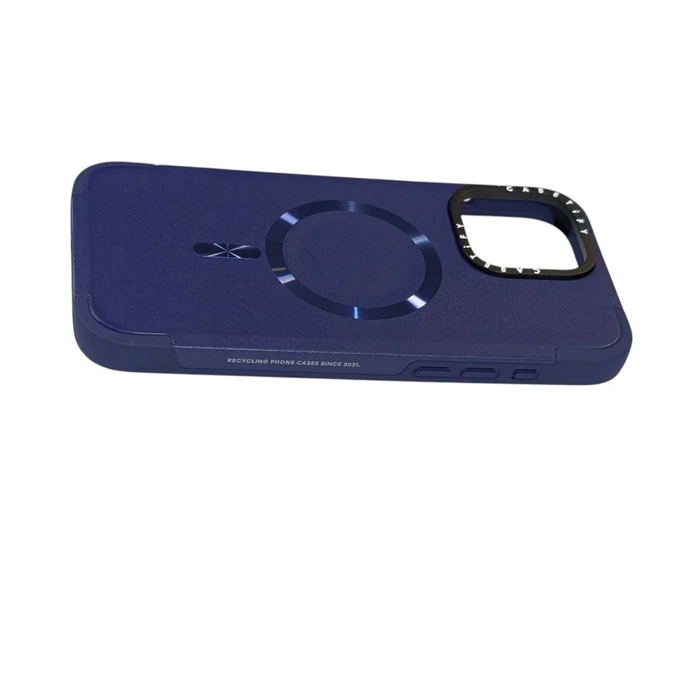 J9U CASETiFY Force Case w/ Magsafe for Apple iPhone 16 Pro Max, Navy‎ Blue Used